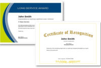 Employee Recognition Certificate Templates Free Online Tool Within Free Recognition Of Service Certificate Template