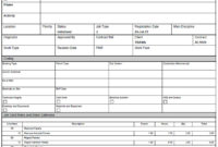 Engineering Job Card Template Free Microsoft Excel Within Free Maintenance Job Card Template