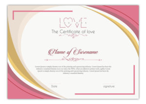 Entry #9Slp2008 For Design A Love Certificate Template Within 11+ Love Certificate Templates