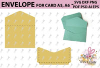 Envelope Template, Svg Printable Pdf Diy Digital With Regard To Professional Envelope Templates For Card Making