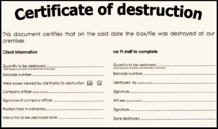 🥰5+ Free Certificate Of Destruction Sample Templates🥰 Regarding Certificate Of Destruction Template