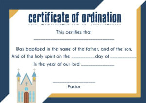 🥰Free Sample Certification Of Ordination Templates🥰 For Professional Certificate Of Ordination Template