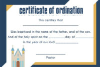 🥰Free Sample Certification Of Ordination Templates🥰 With Free Ordination Certificate Template