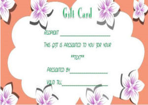 Facial Gift Certificates Template | Gift Certificate Regarding Spa Day Gift Certificate Template