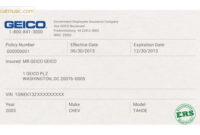 Fake Geico Insurance Card Template Stoatmusic In Insurance Throughout Auto Insurance Card Template Free Download