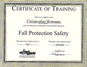 Fall Protection Certification Template (1) Templates Throughout Best Fall Protection Certification Template