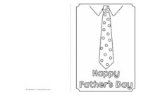 Father'S Day Card Colouring Templates (Sb4935) Sparklebox With Regard To Free Fathers Day Card Template