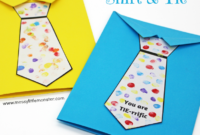 Father&amp;#039;S Day Tie Card (With Free Printable Tie Template Intended For Free Fathers Day Card Template