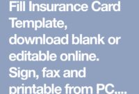 Fill Insurance Card Template, Download Blank Or Editable Within Best Fake Auto Insurance Card Template Download