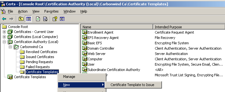 Finding Certificate Template In Certificate Authority For Active Directory Certificate Templates