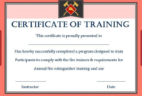 Fire Extinguisher Certificate Template (1) Templates Inside Best Fire Extinguisher Certificate Template