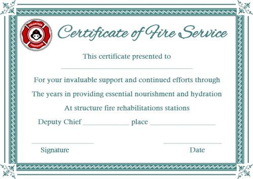 Fire Extinguisher Certificate Template (2) Templates With Regard To Best Fire Extinguisher Certificate Template