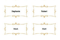 Flat Place Card Template For Wedding Free Printable Within Table Name Cards Template Free