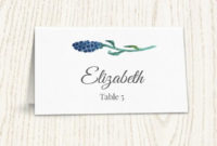 Floral Wedding Placecard Template, Printable Escort Cards For Professional Paper Source Templates Place Cards
