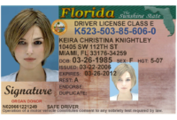 Florida Id Card Template In 2020 | Id Card Template, Drivers With Professional Florida Id Card Template