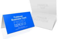 Foldover Business Card Mockup – Cover Actions Premium For In Printable Fold Over Business Card Template