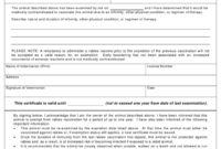 Form Vph 28 Download Printable Pdf Or Fill Online Within Professional Rabies Vaccine Certificate Template
