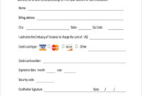 Free 10+ Sample Credit Card Authorization Forms In Ms Word Within Professional Credit Card On File Form Templates
