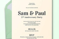 Free 13+ Sample Amazing Anniversary Invitation Templates In With Regard To Death Anniversary Cards Templates