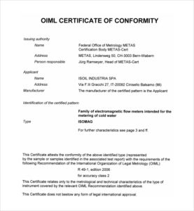 Free 15+ Sample Conformity Certificate Templates In Pdf | Ms In Best Certificate Of Conformance Template