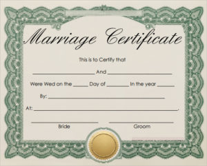 Free 16+ Marriage Certificate Templates In Word | Psd With Regard To Free Blank Marriage Certificate Template