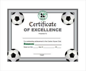 Free 17+ Soccer Certificate Templates In Psd | Ai | Indesign In Soccer Award Certificate Template