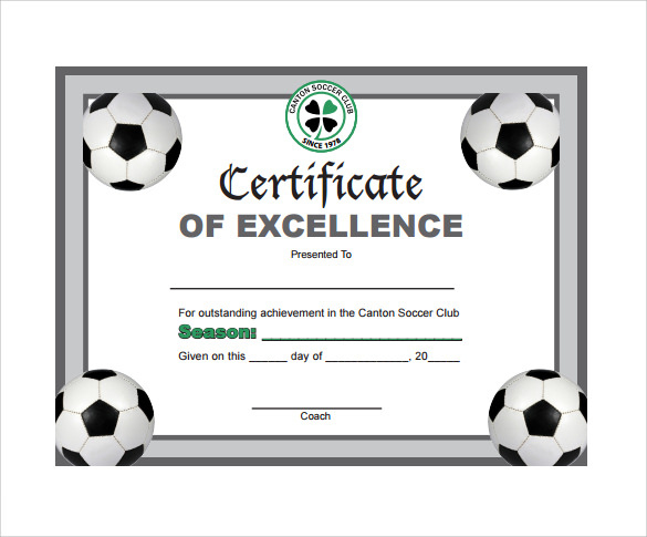 Free 17+ Soccer Certificate Templates In Psd | Ai | Indesign Inside Best Soccer Certificate Template
