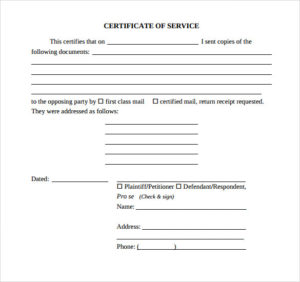Free 20+ Sample Certificate Of Service Templates In Pdf In Quality Certificate Of Service Template Free