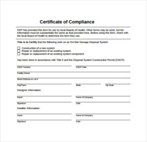 Free 25+ Sample Certificate Of Compliance In Pdf | Psd | Ai Within Printable Certificate Of Compliance Template