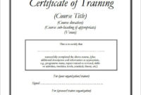 Free 28+ Training Certificate Templates In Ai | Indesign Inside Training Certificate Template Word Format