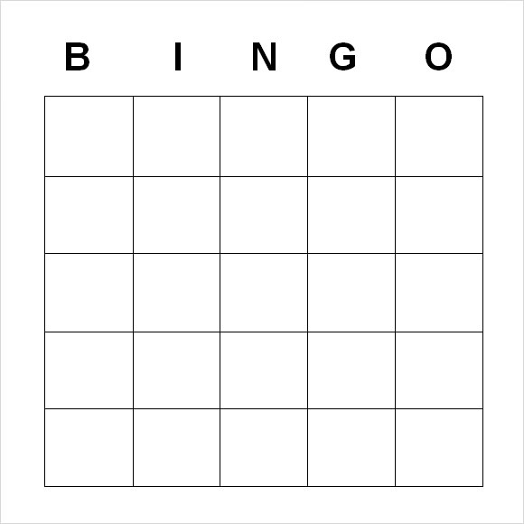 Free 8+ Blank Bingo Samples In Pdf | Ms Word In Blank Bingo Card Template Microsoft Word