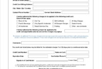 Free 8+ Sample Credit Card Authorization Forms In Ms Word | Pdf With Hotel Credit Card Authorization Form Template