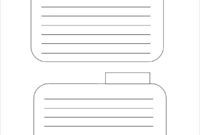Free 9+ Index Card Templates In Pdf | Excel With Quality 3X5 Note Card Template
