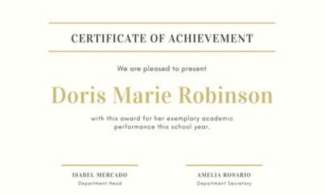 Free Academic Certificates Templates To Customize | Canva Intended For Academic Award Certificate Template