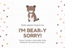 Free Apology Cards Templates To Customize | Canva In Sorry Card Template