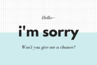 Free Apology Cards Templates To Customize | Canva Inside Sorry Card Template