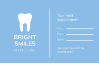 Free Appointment Cards Templates To Customize | Canva Regarding Best Dentist Appointment Card Template
