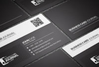 Free Black &amp;amp; White Qr Code Business Card Template With Regard To Black And White Business Cards Templates Free