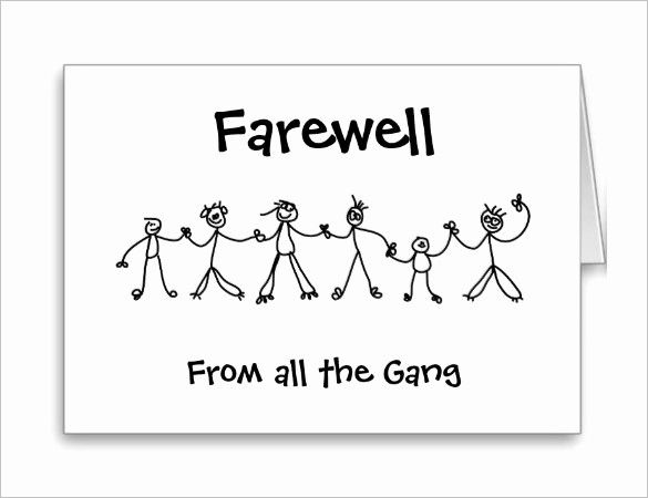 Free Card Template For Word New 19 Farewell Card Template In Best Farewell Card Template Word