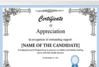 Free Certificate Template 9+ Free Word, Pdf Documents Throughout Printable Free Certificate Of Appreciation Template Downloads