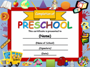 Free Certificate Templates | Templates Certificates Inside Best Preschool Graduation Certificate Template Free