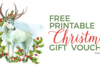 Free Christmas Gift Voucher Printable (Update) | Rossi Fox Within Free Christmas Gift Certificate Templates