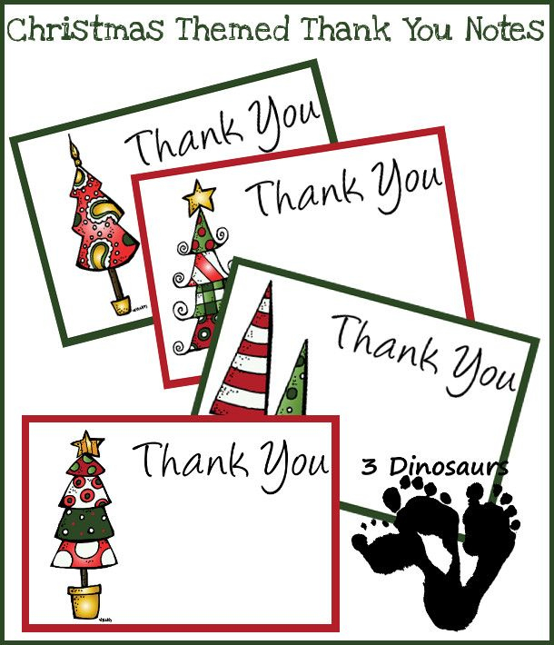 Free Christmas Thank You Notes | Christmas Thank You With Regard To Christmas Thank You Card Templates Free