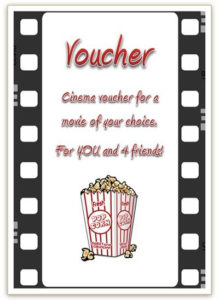 Free Cinema Voucher Template | Gift Certificate Template With Professional Movie Gift Certificate Template
