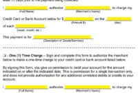 Free Credit Card (Ach) Authorization Forms Pdf | Word | Eforms With Regard To Authorization To Charge Credit Card Template