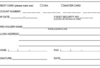Free Credit Card Payment Form Template 1641 | Credit Card In Credit Card Payment Slip Template