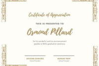 Free, Custom Printable Appreciation Certificate Templates With 11+ Template For Recognition Certificate