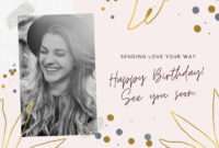 Free, Custom Printable Birthday Card Templates | Canva Pertaining To Professional Photoshop Birthday Card Template Free