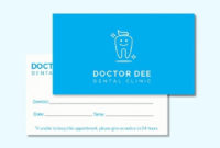 Free Dentist Appointment Card Template Psd | Illustrator Inside Best Dentist Appointment Card Template