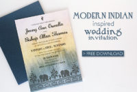 Free Diy Modern Indian Wedding Invitation |Download & Print Within 11+ Free E Wedding Invitation Card Templates